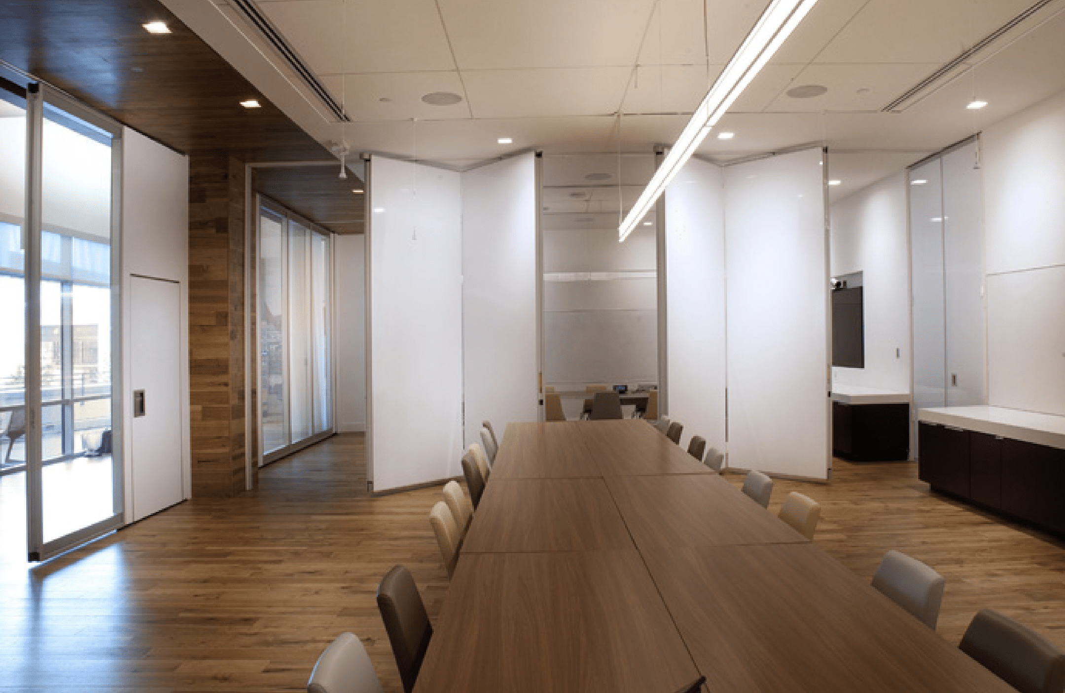 Full height marker board folding wall partitions