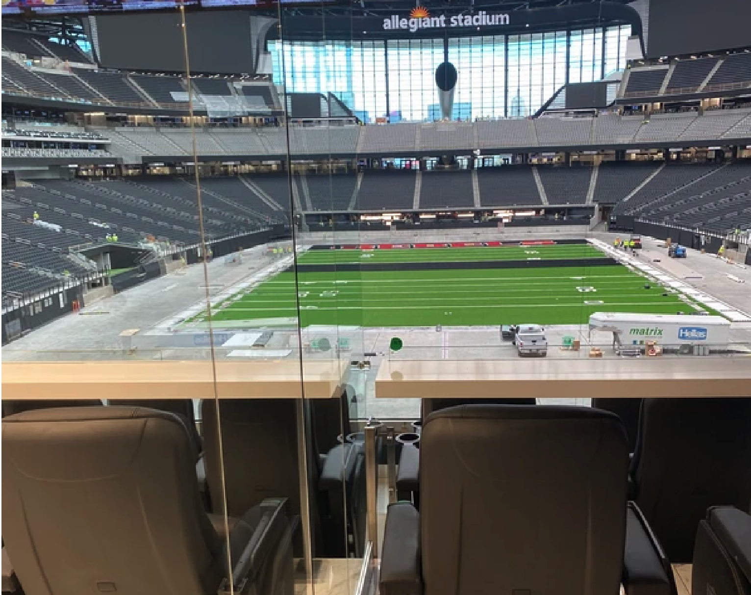 Modernfold installation at allegiant stadium