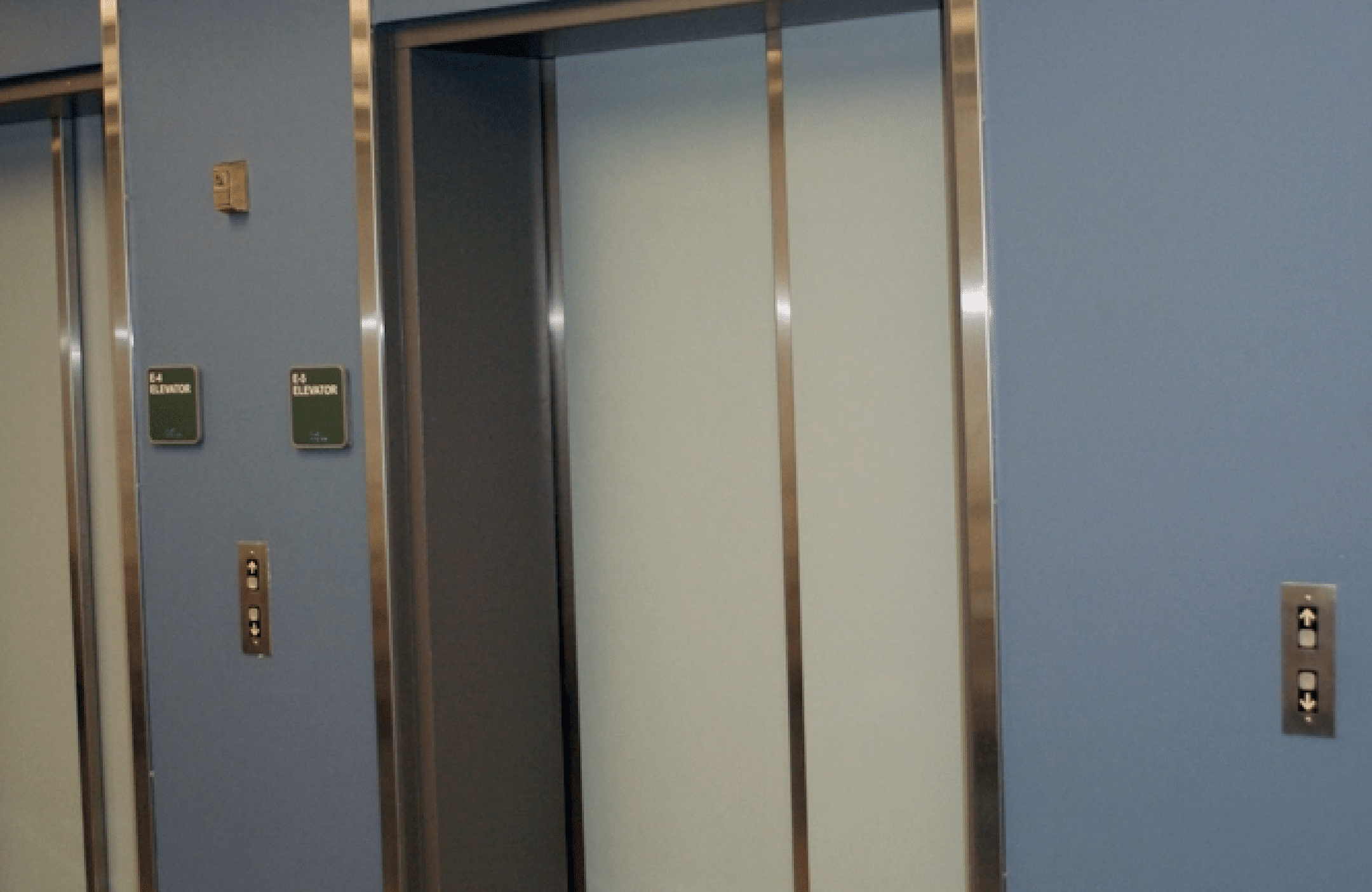 Granite Education elevator vestibule