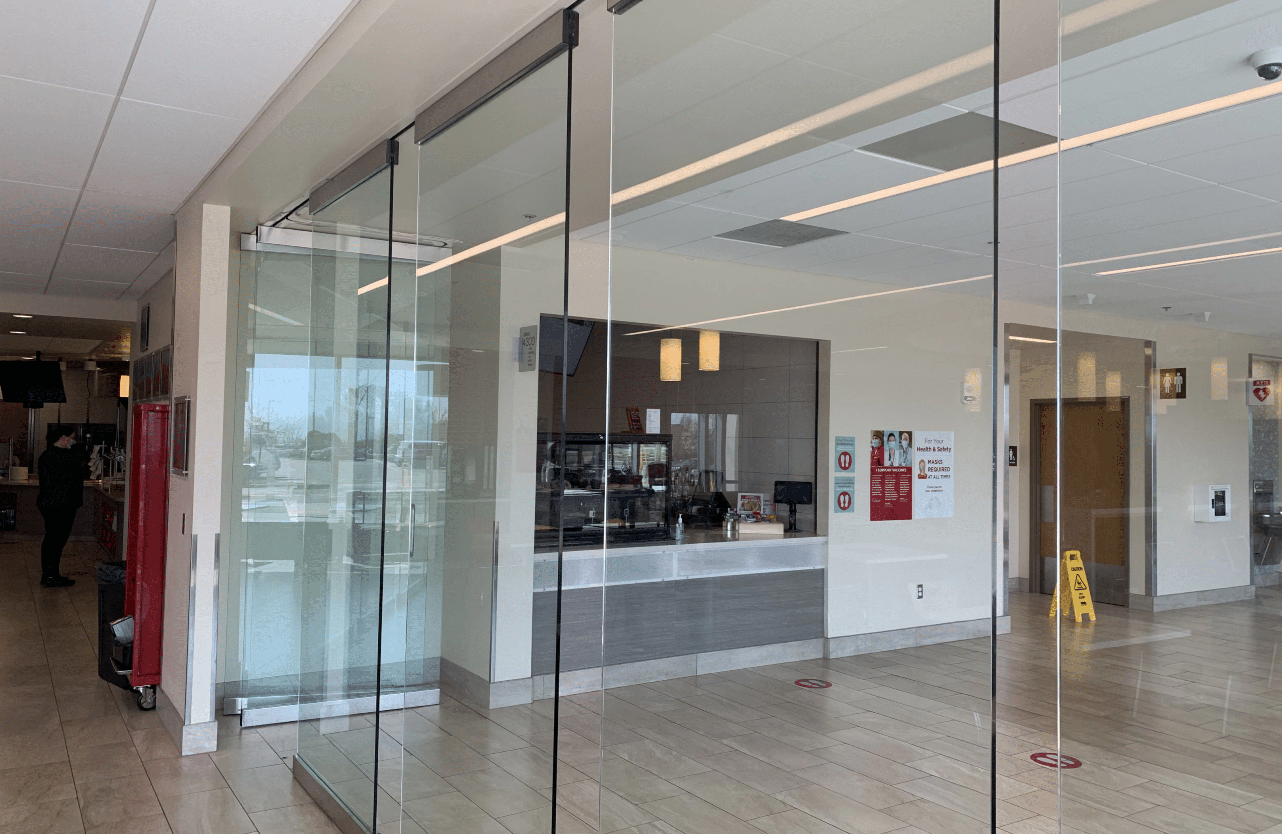 Glass wall partitions
