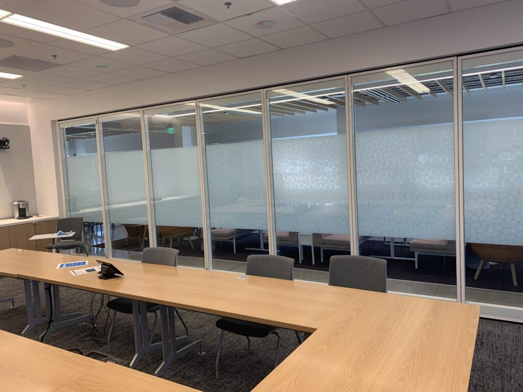 Partition wall installation