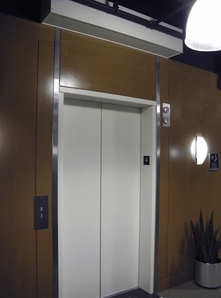 Smoke Guard elevator installation.